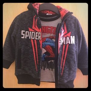 Spider Man boy’s Jacket and T-shirt set
